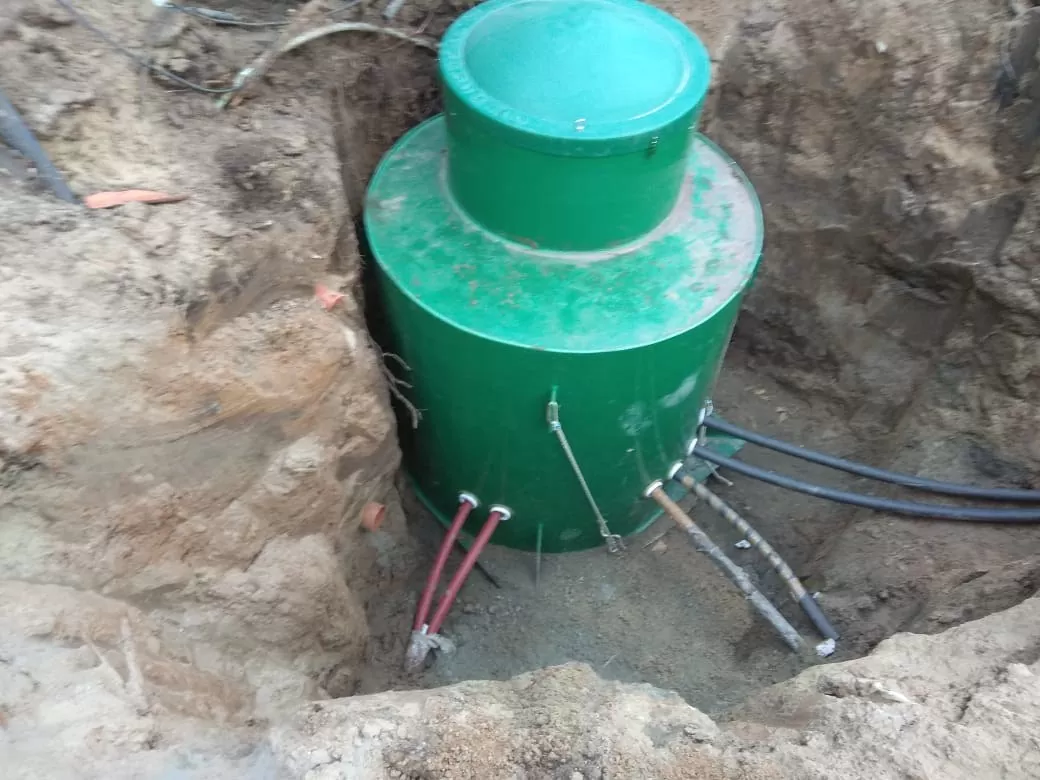 Установка пластикового Альта кессона на скважину “под ключ” в Боровом Матюшино